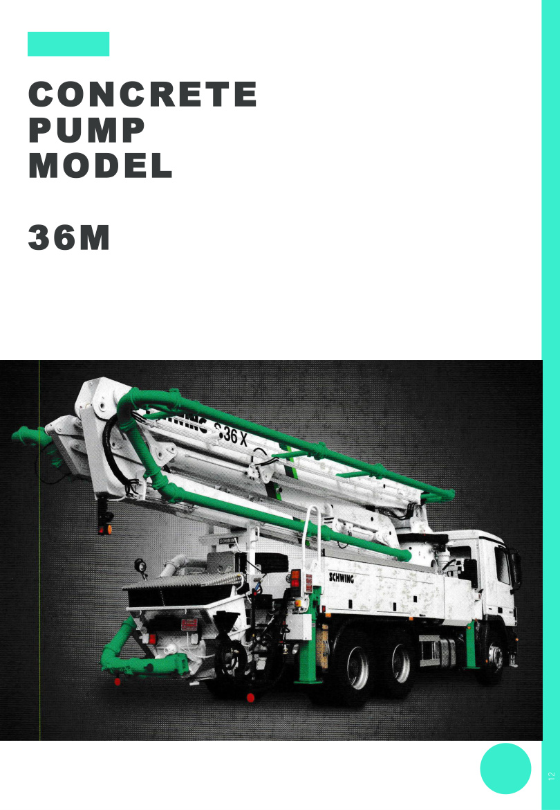 Concrete pump rental 36M